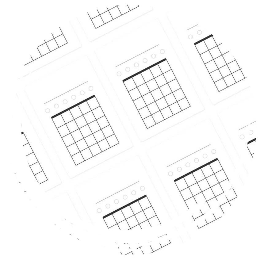 oMusic Laboratory - Blank Guitar Chord Chart